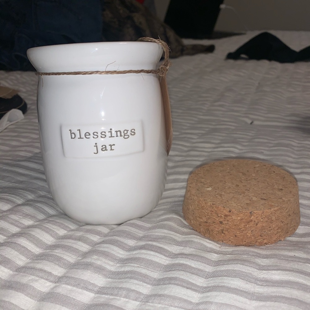 Blessings Jar with Hearts to write on